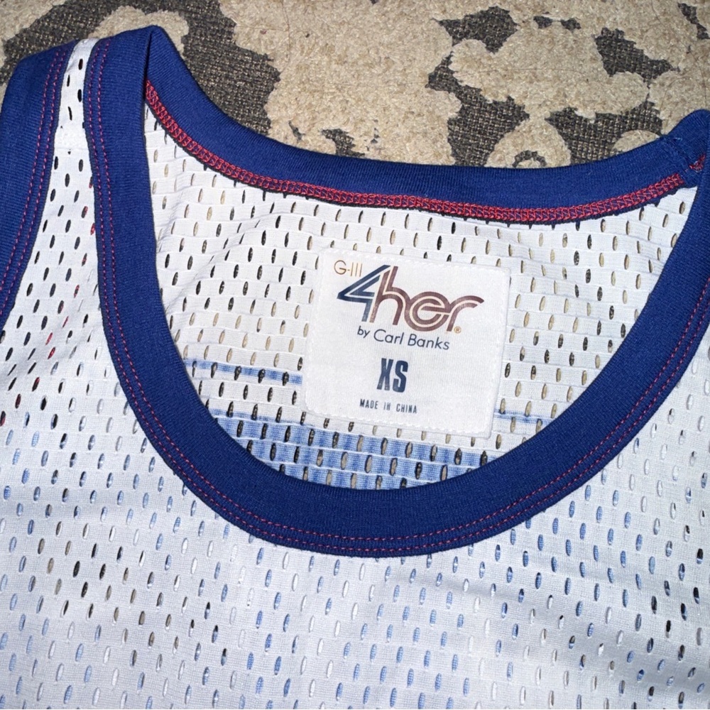 NHL Rangers White and Blue Tank Top - Picture 2 of 4
